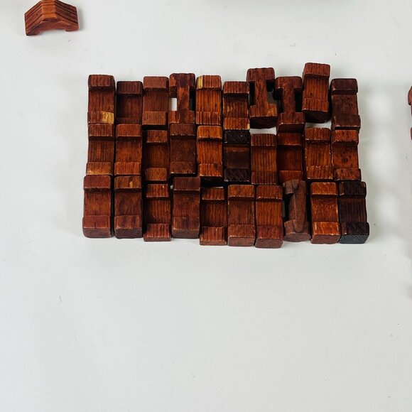 Wooden Building Blocks 96 pc Mixed Interlocking Pieces Creative Build Set - Picture 7 of 7